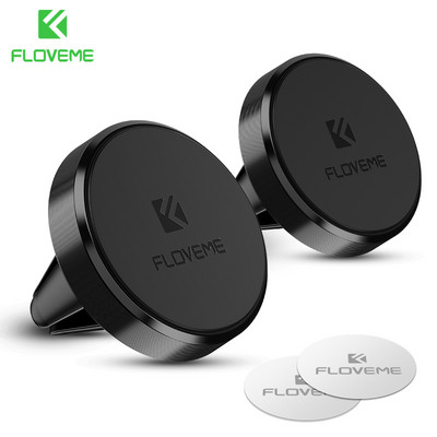 FLOVEME Suport universal pentru telefon auto Suport magnetic pentru ventilație Suport pentru telefon mobil cu rotație 360 pentru iPhone 7 8 X Xs Max Xiaomi