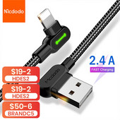 Καλώδιο MCDODO USB για iPhone 13 12 11 Pro Max Xs Xr X 8 7 6 Γρήγορη φόρτιση Micro USB Type C Καλώδιο Για Samsung Huawei Xiaomi Redmi