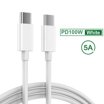 USLION 5A 100W USB tip C la USB C cablu PD cablu de date de încărcare rapidă pentru Samsung Xiaomi Macbook iPad QC4.0 Cablu de încărcare rapidă