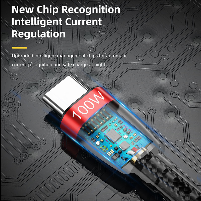 USLION 5A 100W USB tip C la USB C cablu PD cablu de date de încărcare rapidă pentru Samsung Xiaomi Macbook iPad QC4.0 Cablu de încărcare rapidă