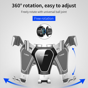 FLOVEME Gravity Car Phone Holder Air Vent Mount Стойка за мобилен телефон Държач за автомобилен държач за мобилен телефон Поддръжка на смартфон Voiture