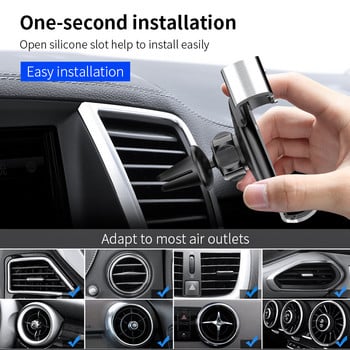 FLOVEME Gravity Car Phone Holder Air Vent Mount Стойка за мобилен телефон Държач за автомобилен държач за мобилен телефон Поддръжка на смартфон Voiture