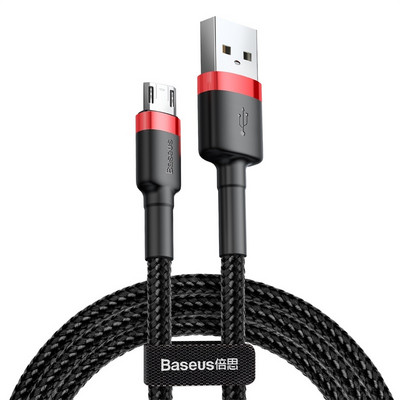 Baseus Micro USB kábel pre rýchle nabíjanie pre Xiaomi Redmi obojstranný 0,5M 1M 2M 3M Micro USB nabíjací dátový kábel pre telefóny Samsung