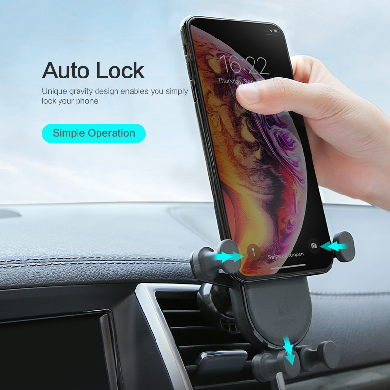 Βάση τηλεφώνου FLOVEME Gravity Car για iPhone12 11 Max XR Air Vent Βάση αυτοκινήτου για Samsung S9 OPPO βάση τηλεφώνου Telefon Tutucu