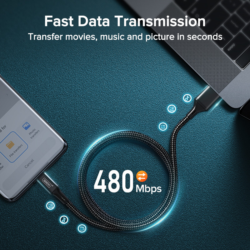 QOOVI 3A Καλώδιο USB τύπου C Καλώδιο γρήγορης φόρτισης για Xiaomi Mi11 Samsung S21 A71 Καλώδιο γρήγορης φόρτισης Huawei για iPhone 13 12 Pro