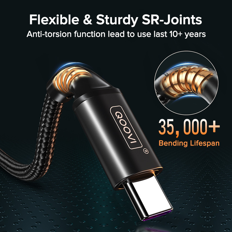 QOOVI 3A Καλώδιο USB τύπου C Καλώδιο γρήγορης φόρτισης για Xiaomi Mi11 Samsung S21 A71 Καλώδιο γρήγορης φόρτισης Huawei για iPhone 13 12 Pro