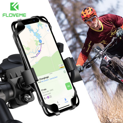 Držiak na telefón na bicykel FLOVEME, univerzálny 360-stupňový držiak na telefón pre riadidlá bicykla, motocykla a mobilného telefónu