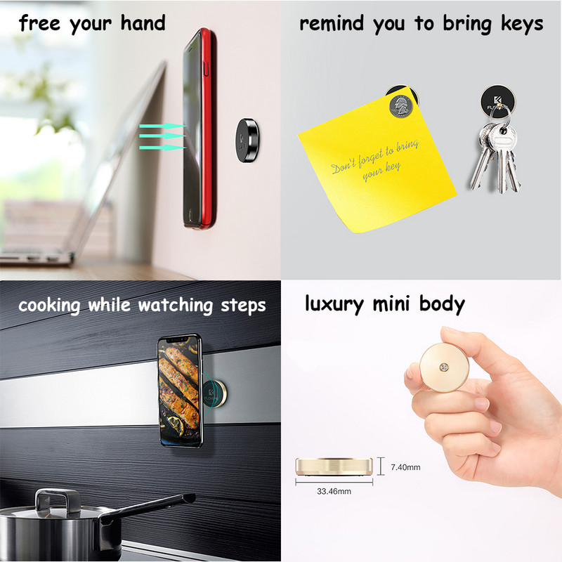 FLOVEME magnetinis automobilinis telefono laikiklis Universalus magnetinis lipduko stovas, montuojamas automobilinis laikiklis iPhone X Samsung mobiliųjų telefonų laikikliams