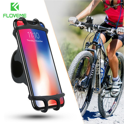 Držiak na bicykel FLOVEME na telefón pre iPhone, Samsung, univerzálny držiak na mobilný telefón, klip na riadidlá, stojan, držiak na GPS