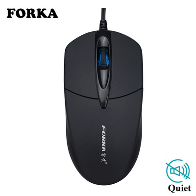 FORKA USB кабелна компютърна мишка Silent Click LED Optical Mouse Gamer PC Laptop Notebook Computer Mouse Мишки за офис домашна употреба