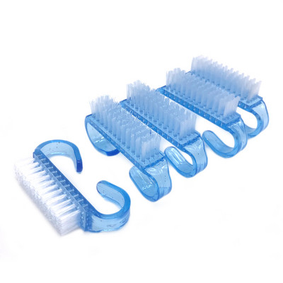 10 kom./lot Akrilna četka za nokte 4 boje Nail Art Manikura Pedikura Meko uklanjanje prašine Plastične četke za čišćenje noktiju Set alata za turpije