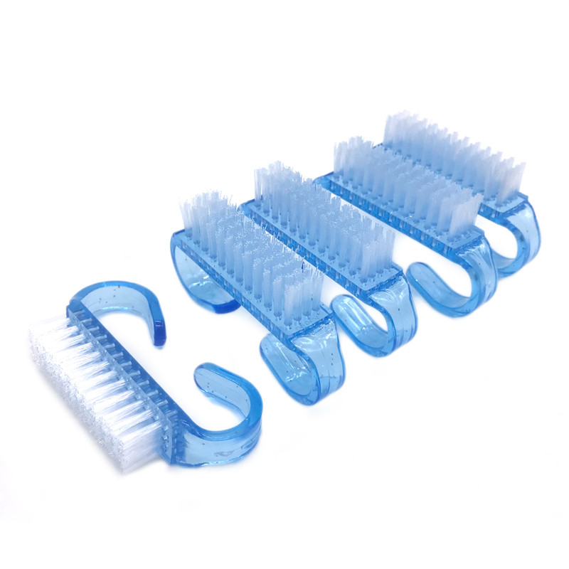 10 kom./lot Akrilna četka za nokte 4 boje Nail Art Manikura Pedikura Meko uklanjanje prašine Plastične četke za čišćenje noktiju Set alata za turpije