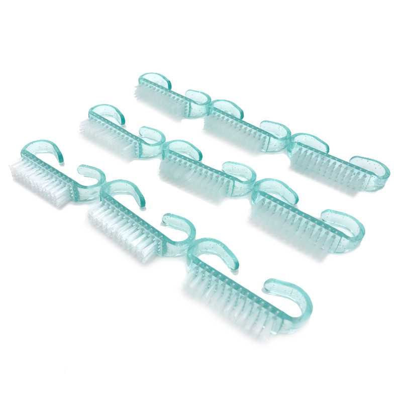 10 kom./lot Akrilna četka za nokte 4 boje Nail Art Manikura Pedikura Meko uklanjanje prašine Plastične četke za čišćenje noktiju Set alata za turpije