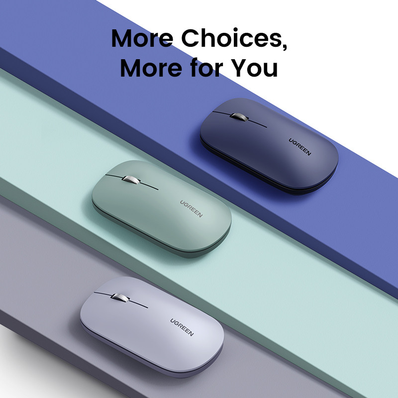 UGREEN miš 4000 DPI bežični miš 40db tihi klik za MacBook Pro M1 M2 iPad tablet računalo prijenosno računalo 2.4G bežični miš