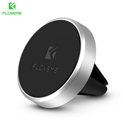 FLOVEME Suport magnetic pentru telefon auto, rotație de 360 de metri, ventilație de aerisire, suport GPS pentru Xiaomi mi8, Samsung Galaxy S9, suport pentru telefon în mașină