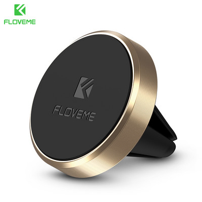 FLOVEME Suport magnetic pentru telefon auto, rotație de 360 de metri, ventilație de aerisire, suport GPS pentru Xiaomi mi8, Samsung Galaxy S9, suport pentru telefon în mașină