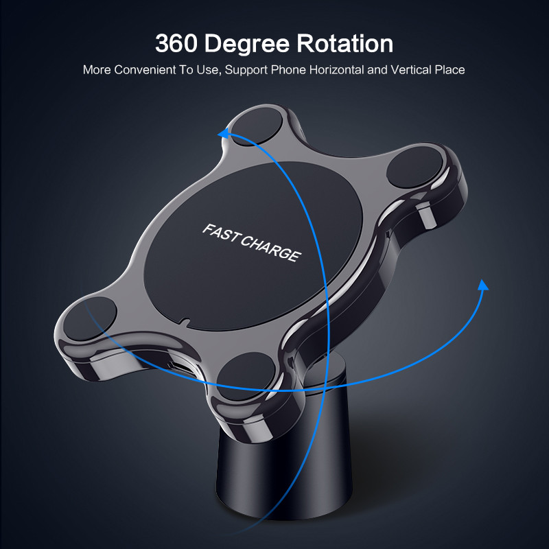 Βάση τηλεφώνου FLOVEME 10W Qi Magnetic Wireless Car Charger Phone για iPhone 12 Pro Βάση τηλεφώνου γενικής υποστήριξης για Huawei