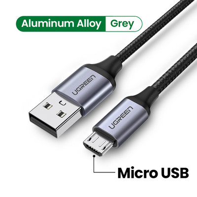 Ugreen QC3.0 Καλώδιο Micro USB 3A Καλώδιο USB γρήγορης φόρτισης για Xiaomi Samsung Oneplus Data Wire καλώδιο φόρτισης κινητού τηλεφώνου