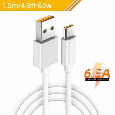 Originalus Realme Superdart greito įkrovimo USB tipo C laidas skirtas Realme Gt2 Pro 8 Neo 2T 2 Narzo 30 Pro 5G 65W 6.5A Vooc Realmi X7 Pro