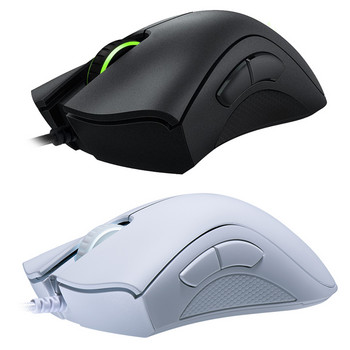 Razer Deathadder Essential Wired Gaming Mouse Gamer 6400DPI Ергономичен дизайн Mechanica Side Button мишки за компютър лаптоп