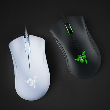 Razer Deathadder Essential Wired Gaming Mouse Gamer 6400DPI Ергономичен дизайн Mechanica Side Button мишки за компютър лаптоп