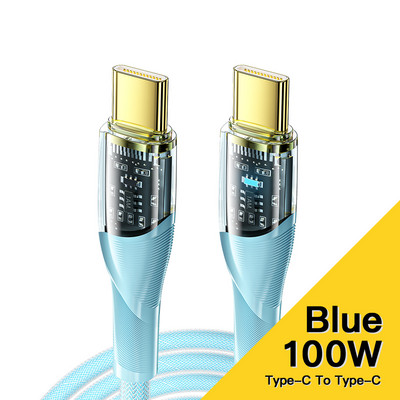 Essager PD 100W USB C do Type C kabel 7A Kabel punjača za brzo punjenje Žičani kabel za Huawei Xiaomi POCO Realme Samsung USB-C kabel