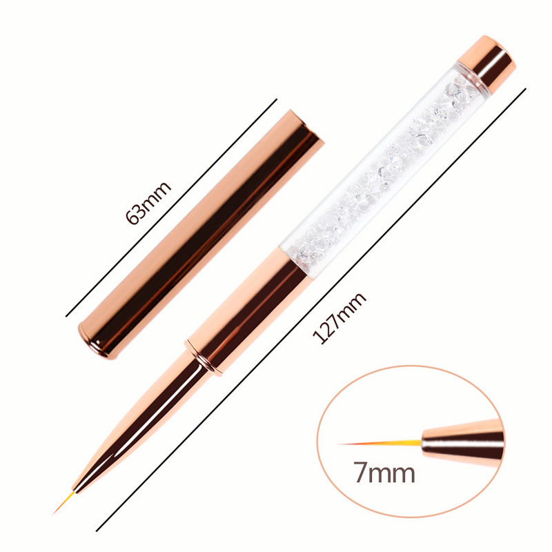 ANGNYA New Nail Art Akril Folyékony Púder Faragás UV Gél Extension Builder Festés Ecset Vonalak Bélés Rajz Toll Manikűr eszközök