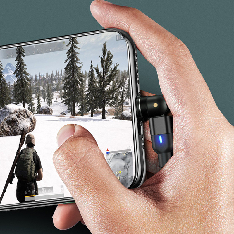 Prodajni magnetski podatkovni kabel od 540 stupnjeva - Okrugli magnetski kabel za punjenje sa slijepim usisnim stupnjem Kabel za savijanje tri u jednom