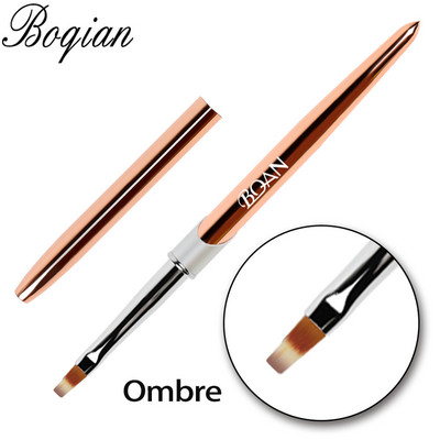 BQAN Ombre četkica UV gel četkica za nokte Rhinestone Handle Painting Pen Kist za crtanje Gradient Black Nail Art kist Pen Tools