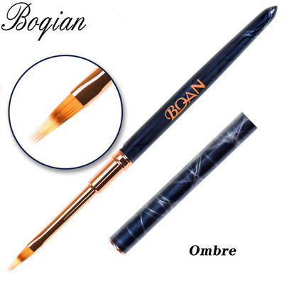 BQAN Ombre četkica UV gel četkica za nokte Rhinestone Handle Painting Pen Kist za crtanje Gradient Black Nail Art kist Pen Tools