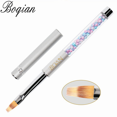 BQAN Ombre četkica UV gel četkica za nokte Rhinestone Handle Painting Pen Kist za crtanje Gradient Black Nail Art kist Pen Tools