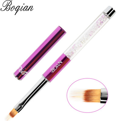 BQAN Ombre četkica UV gel četkica za nokte Rhinestone Handle Painting Pen Kist za crtanje Gradient Black Nail Art kist Pen Tools