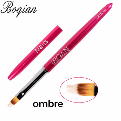 BQAN Ombre četkica UV gel četkica za nokte Rhinestone Handle Painting Pen Kist za crtanje Gradient Black Nail Art kist Pen Tools