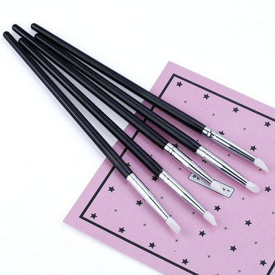 5 kom. Silikonska četkica za nokte Reljefna šuplja keramika Skulptura UV gel Silikonske četkice za modeliranje Nail Art DIY Alat