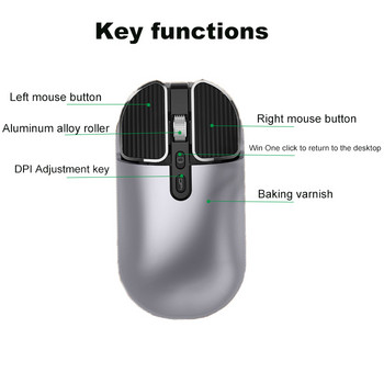 Xiaomi Mouse 2.4Ghz Wireless Bluetooth Dual Mode Computer Mouse Mute Charge Computer Office Ultra Thin Fashion Mini Mouse