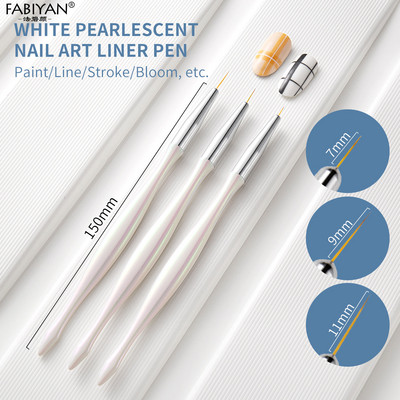 3/7kom profesionalna manikurna UV gel kist olovka prozirna akrilna kist za slikanje noktiju alati za fototerapiju