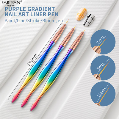 3/7kom profesionalna manikurna UV gel kist olovka prozirna akrilna kist za slikanje noktiju alati za fototerapiju