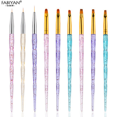 3/7kom profesionalna manikurna UV gel kist olovka prozirna akrilna kist za slikanje noktiju alati za fototerapiju