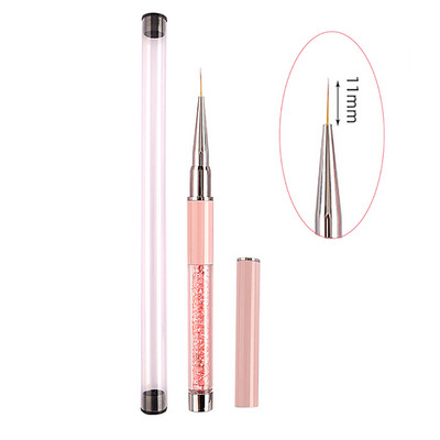 Nail Art Kist Alati za manikuru Linije Pruge Cvjetne slike Crtanje Linije Kist Ružičasta