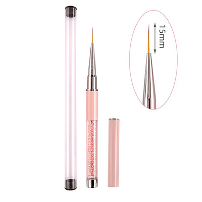 Nail Art Kist Alati za manikuru Linije Pruge Cvjetne slike Crtanje Linije Kist Ružičasta