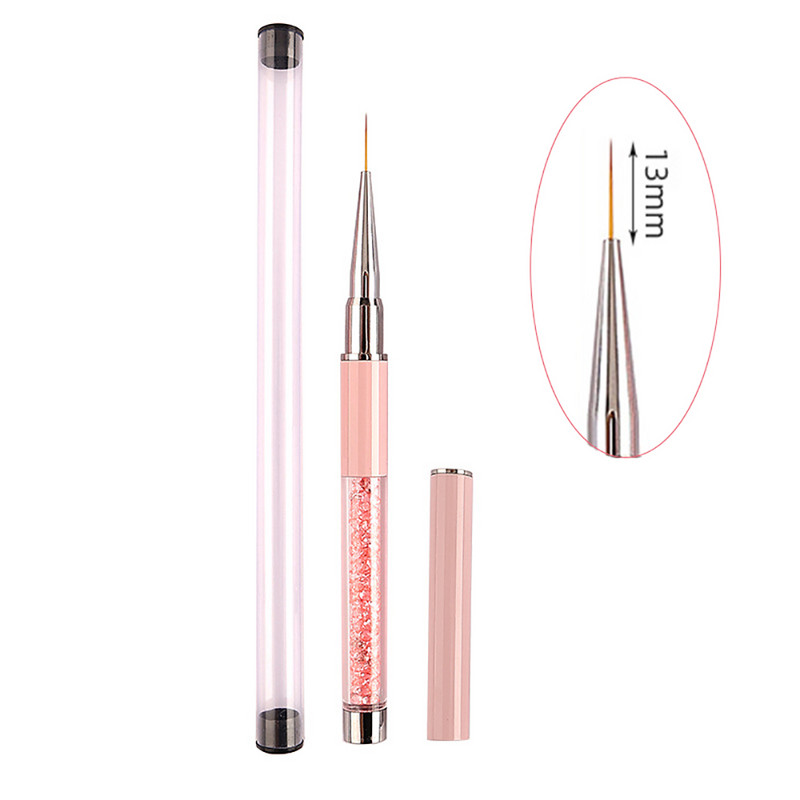 Nail Art Kist Alati za manikuru Linije Pruge Cvjetne slike Crtanje Linije Kist Ružičasta