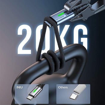 INIU USB Type C кабел Бързо зареждане USB зарядно за телефон Кабел за данни за Samsung S21 S20 S10 S9 S7 Google Huawei Xiaomi Redmi