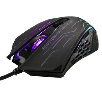 FORKA Silent Click USB Wired Gaming Mouse 6 Buttons 3200DPI Mute Optical Computer Mouse Gamer Mice for PC Laptop Notebook Game