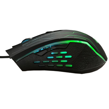 FORKA Silent Click USB Wired Gaming Mouse 6 Buttons 3200DPI Mute Optical Computer Mouse Gamer Mice for PC Laptop Notebook Game