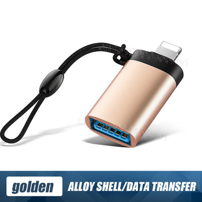 USB 3.0–8 tűs OTG-adapter iPhone 13-hoz kulcstartóval iOS 13-hoz 14 A rendszer felett Adatszinkronizálás OTG-adapter-átalakító egérhez