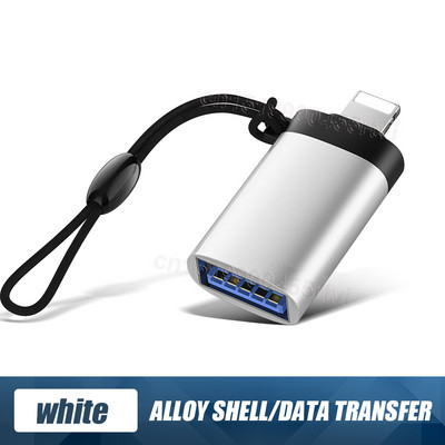 USB 3.0–8 tűs OTG-adapter iPhone 13-hoz kulcstartóval iOS 13-hoz 14 A rendszer felett Adatszinkronizálás OTG-adapter-átalakító egérhez
