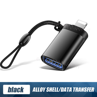 USB 3.0–8 tűs OTG-adapter iPhone 13-hoz kulcstartóval iOS 13-hoz 14 A rendszer felett Adatszinkronizálás OTG-adapter-átalakító egérhez