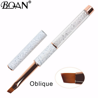 BQAN Pattern Rose Gold Kist za crtanje noktiju Dijamantni gradijent Kist za nokte Kistovi za crtanje linija Četke za nokte Kristalna akrilna linija za crtanje Olovka