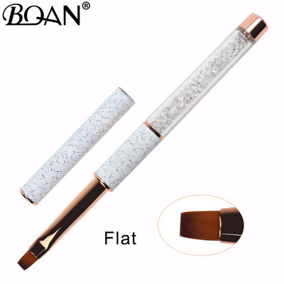 BQAN Pattern Rose Gold Kist za crtanje noktiju Dijamantni gradijent Kist za nokte Kistovi za crtanje linija Četke za nokte Kristalna akrilna linija za crtanje Olovka