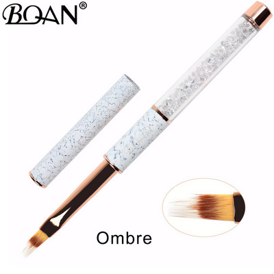 BQAN Pattern Rose Gold Kist za crtanje noktiju Dijamantni gradijent Kist za nokte Kistovi za crtanje linija Četke za nokte Kristalna akrilna linija za crtanje Olovka